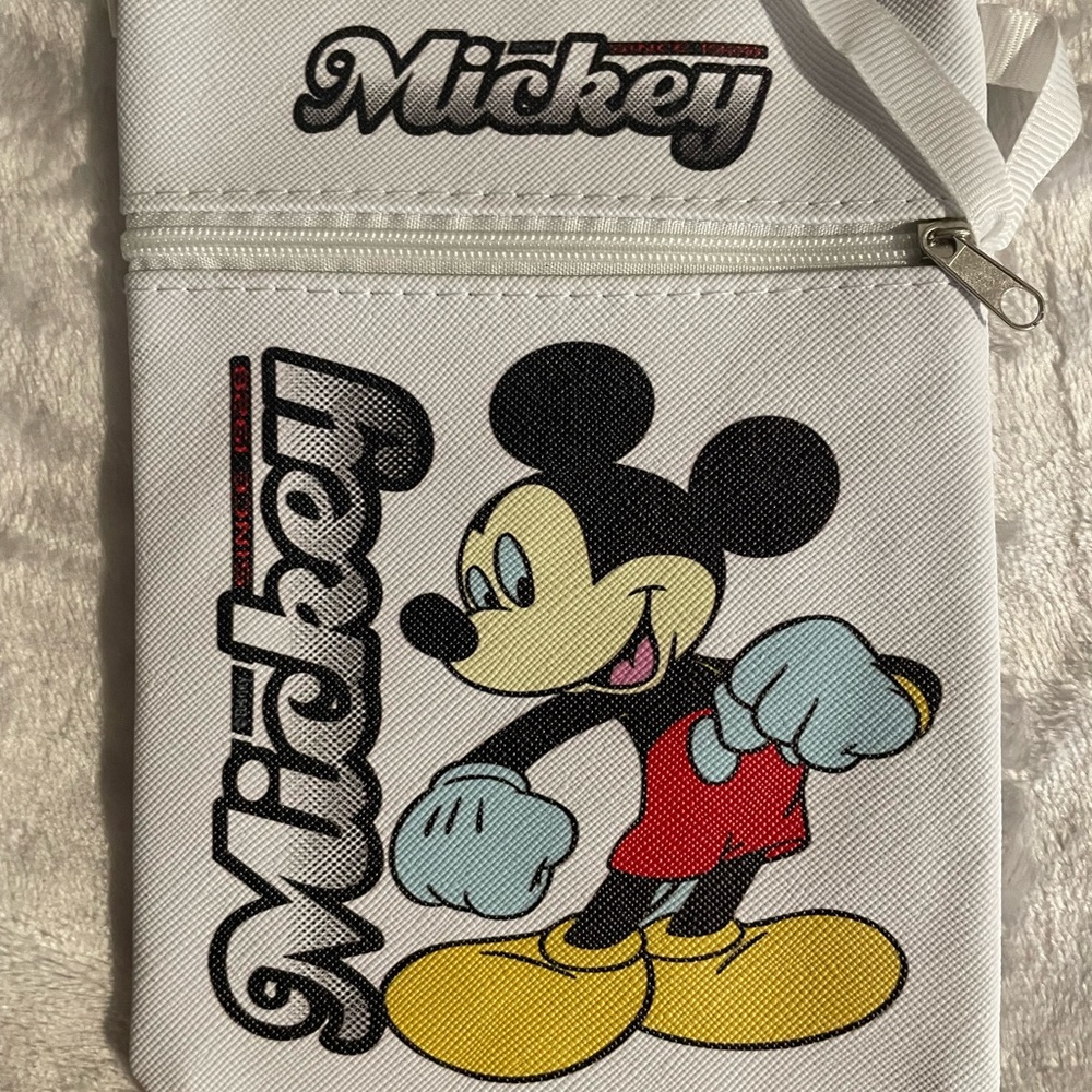 Mouse White Crossbody Bag